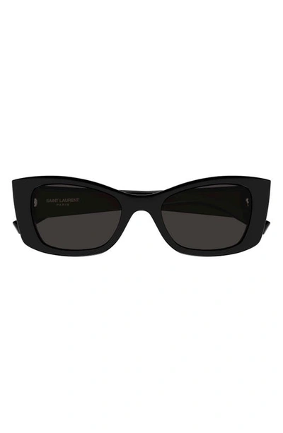 SAINT LAURENT SAINT LAURENT 52MM CAT EYE SUNGLASSES