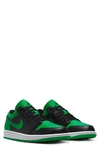 Jordan Nike Air  1 Low Sneaker In Black/ Lucky Green/ White
