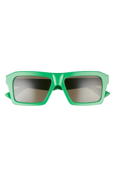 Bottega Veneta Men's New Entry 55mm Square Acetate Sunglasses In Green