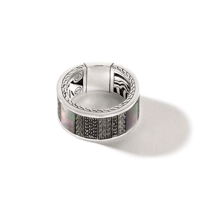 John Hardy Classic Chain Multi-stone Ring In Silver