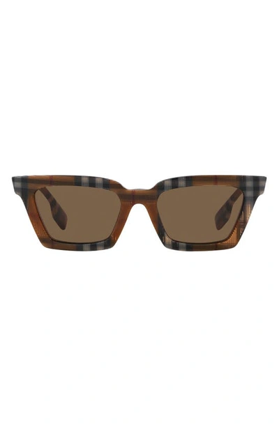 Burberry Briar 52mm Square Sunglasses In Dark Brown