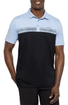 Travismathew Cacti Field Heater Polo In Heather Bel Air Blue