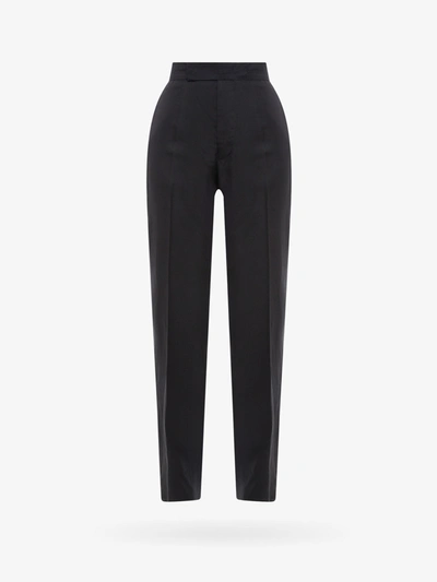 Sapio Jacquard Fabric Trouser In Black