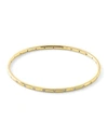 Ippolita 18k Gold Senso&trade; Thin 28-stone Bangle With Diamonds (.68ctw) In Multi
