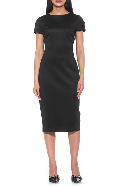 Alexia Admor Crysta Stretch Sheath Dress In Black