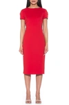 Alexia Admor Crysta Stretch Sheath Dress In Red