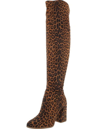 Jessica Simpson Brixten Womens Faux Suede Tall Over-the-knee Boots In Multi
