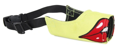 Pet Life 'funimation' Animated Nylon Mesh Protective Travel Anti-bark Dog Muzzle In Multi