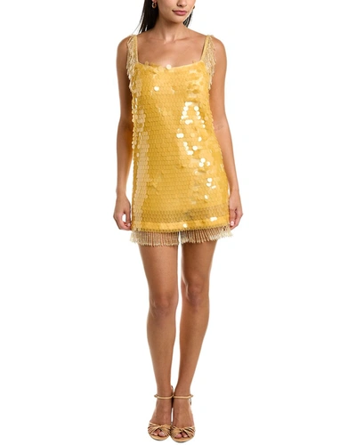 Alexis Zenovia Sequin Minidress In Yellow | ModeSens