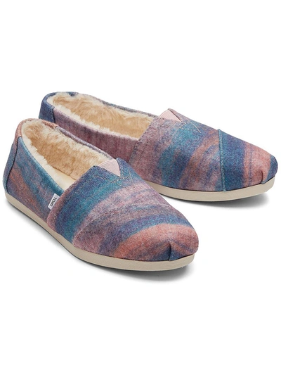 Toms Alpargata Womens Cozy Slip On Loafers In Multi