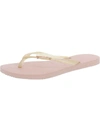 Havaianas Alpargatas Womens Flat Slip On Flip-flops In Multi