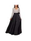 XSCAPE WOMENS SEQUINED BALL EVENING DRESS