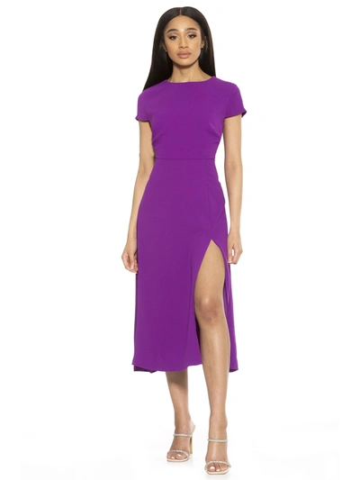 Alexia Admor Lily Midi Dress In Purple