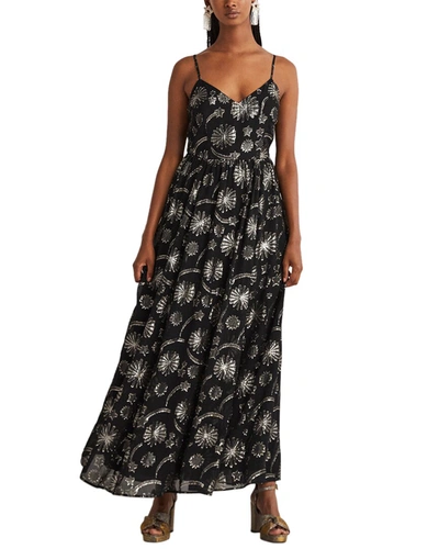 BODEN METALLIC JACQUARD MAXI DRESS