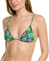 Weworewhat Cooper Triangle Top In Green