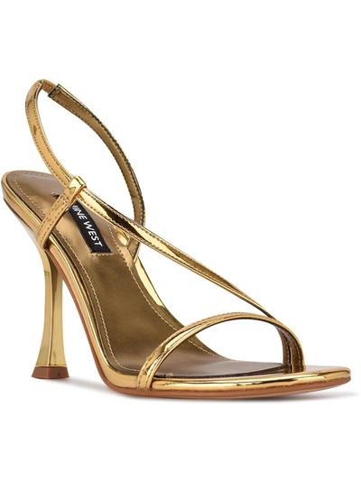Nine West Itzel Slingback Stiletto Sandal In Gold