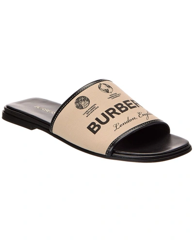 Burberry Flat Sandals  Woman In Beige