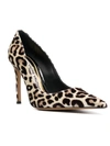 ALEXANDRE VAUTHIER 110MM LEOPARD PRINT LEATHER PUMPS IN BROWN