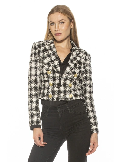 Alexia Admor Jesse Cropped Blazer In Gold