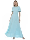 Alexia Admor Imogen Open Back Floral Print Midi Dress In Blue