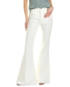 Max Mara Brusson Linen Canvas Flared Pants In White