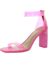 Inc Makenna 5 Womens Faux Eather Studded Ankle Strap In Multi
