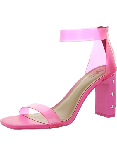 INC MAKENNA 5 WOMENS FAUX EATHER STUDDED ANKLE STRAP