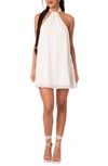 Edikted Palma Open Back Trapeze Dress In White