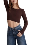 MWL FLEX LONG SLEEVE SCOOP CROP T-SHIRT