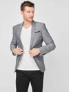 GUESS FACTORY SANDERS CHAMBRAY BLAZER