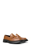 Camper Walden Penny Loafer In Medium Brown