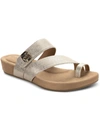 Giani Bernini Rilleyy Womens Faux Leather Toe Loop Slide Sandals In Multi