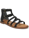 ZODIAC CAMELIA WOMENS FAUX LEATHER CAGED GLADIATOR SANDALS