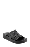 Bueno Womens Criss-cross Slide Sandals In Black