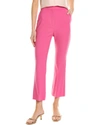 Max Mara Circeo Wool Crepe Cropped Trousers In Pink