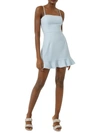 French Connection Whisper Ruffled Hem Dress In Multi