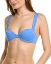Weworewhat Women's Claudia Bikini Top In Blue