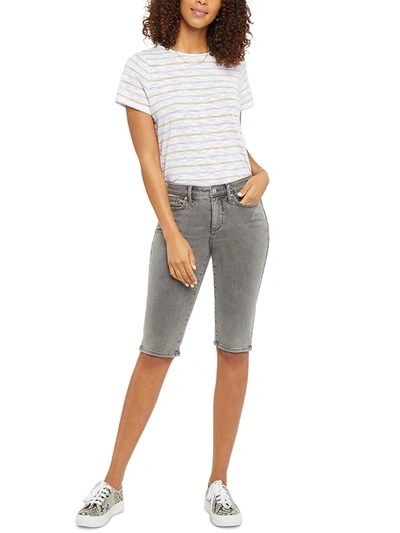 Nydj Womens Denim Stretch Mid-rise Capri Jeans In Multi