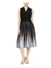 SLNY WOMENS RUCHED GLITTER COCKTAIL AND PARTY DRESS