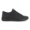 Ecco Soft Classic Leather Sneaker In Black