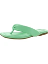 Bar Iii Cloverr Womens Faux Leather Padded Insole Thong Sandals In Multi