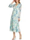 ADRIANNA PAPELL WOMENS TIERED LONG MAXI DRESS