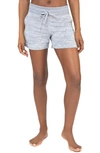 90 Degree By Reflex Hacci Knit Shorts In Heather Grey