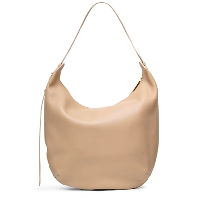 The Row Allie Medium Leather Shoulder Bag In Beige