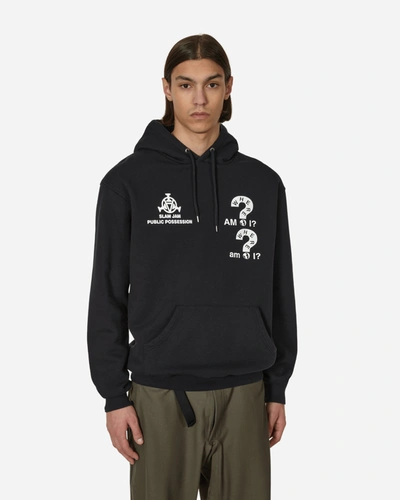 Public Possession Slam Jam Where Am I Hooded Sweatshirt In Black