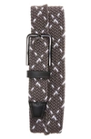 JOHNSTON & MURPHY WOVEN STRETCH KNIT BELT