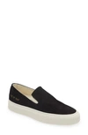 Common Projects Suede Slip-on Sneaker In Black