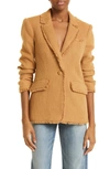 Cinq À Sept Khloe Boucle Blazer In Frosted Spruce