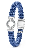 LAGOS BLUE CAVIAR DIAMOND & CERAMIC ROPE BRACELET