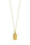 BONY LEVY BONY LEVY 14K GOLD DOG TAG PENDANT NECKLACE